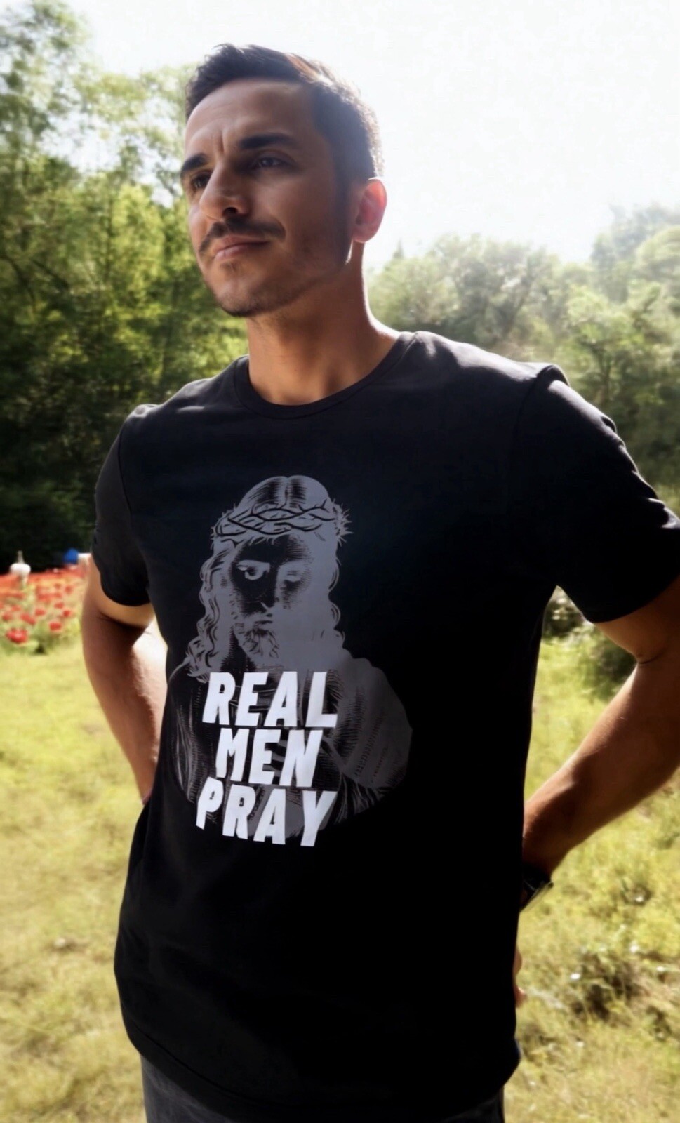 Real Men Pray T-Shirt – Design 1