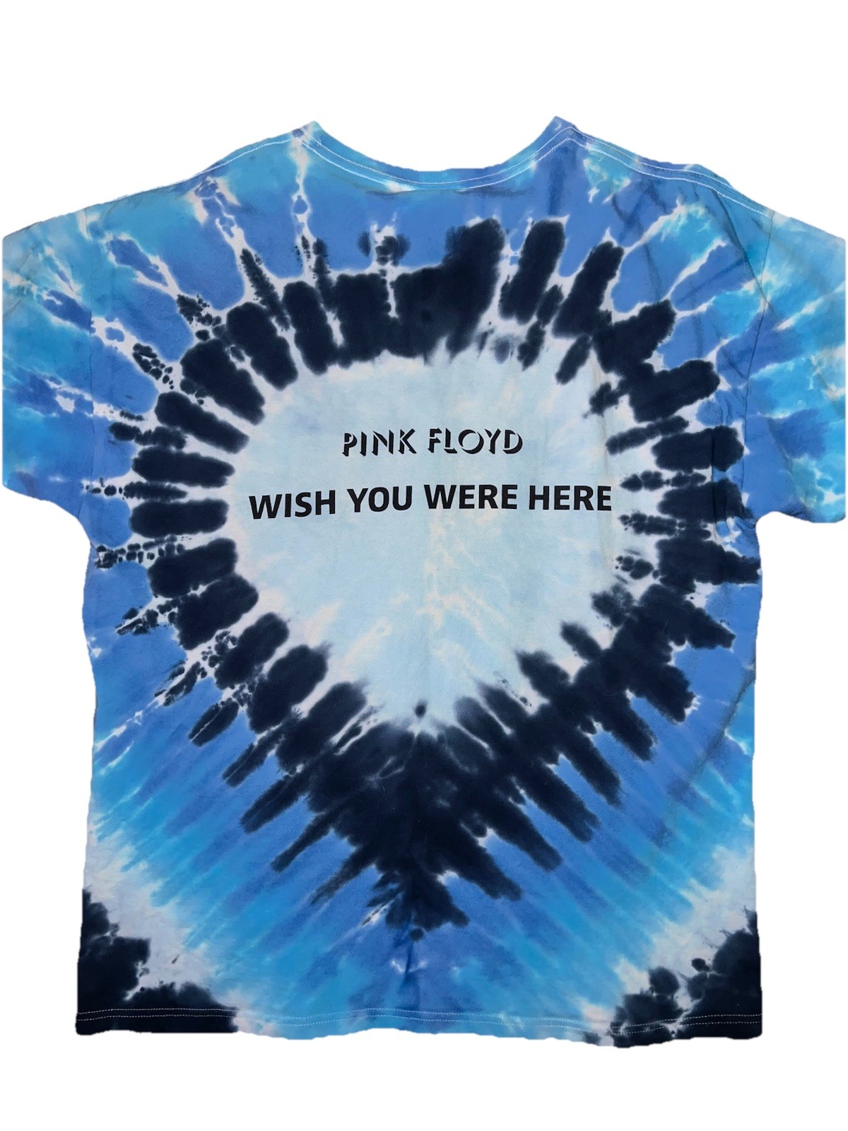 Pink Floyd Wish You Were Here Tie Dye XL Shirt Bundle With CD Front & Back Graph