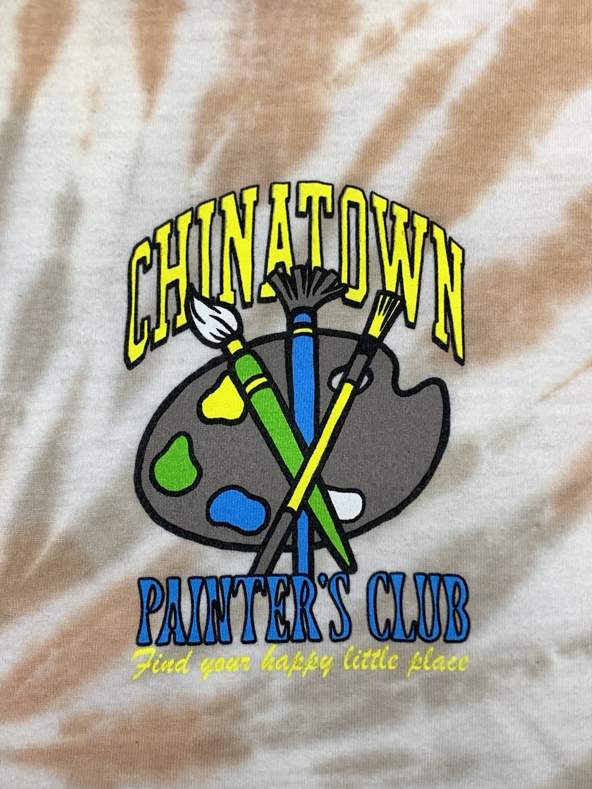 Vintage Men’s Chinatown Market Large Painter’s Club Baggy Tie Dye T-Shirt P138