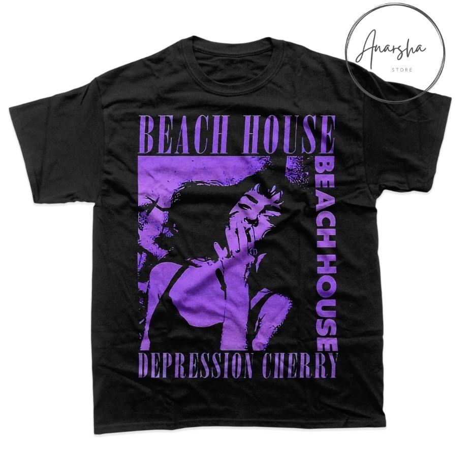 Indie Dream Pop Purple Graphic T-Shirt Black Aesthetic Music Tee – T332