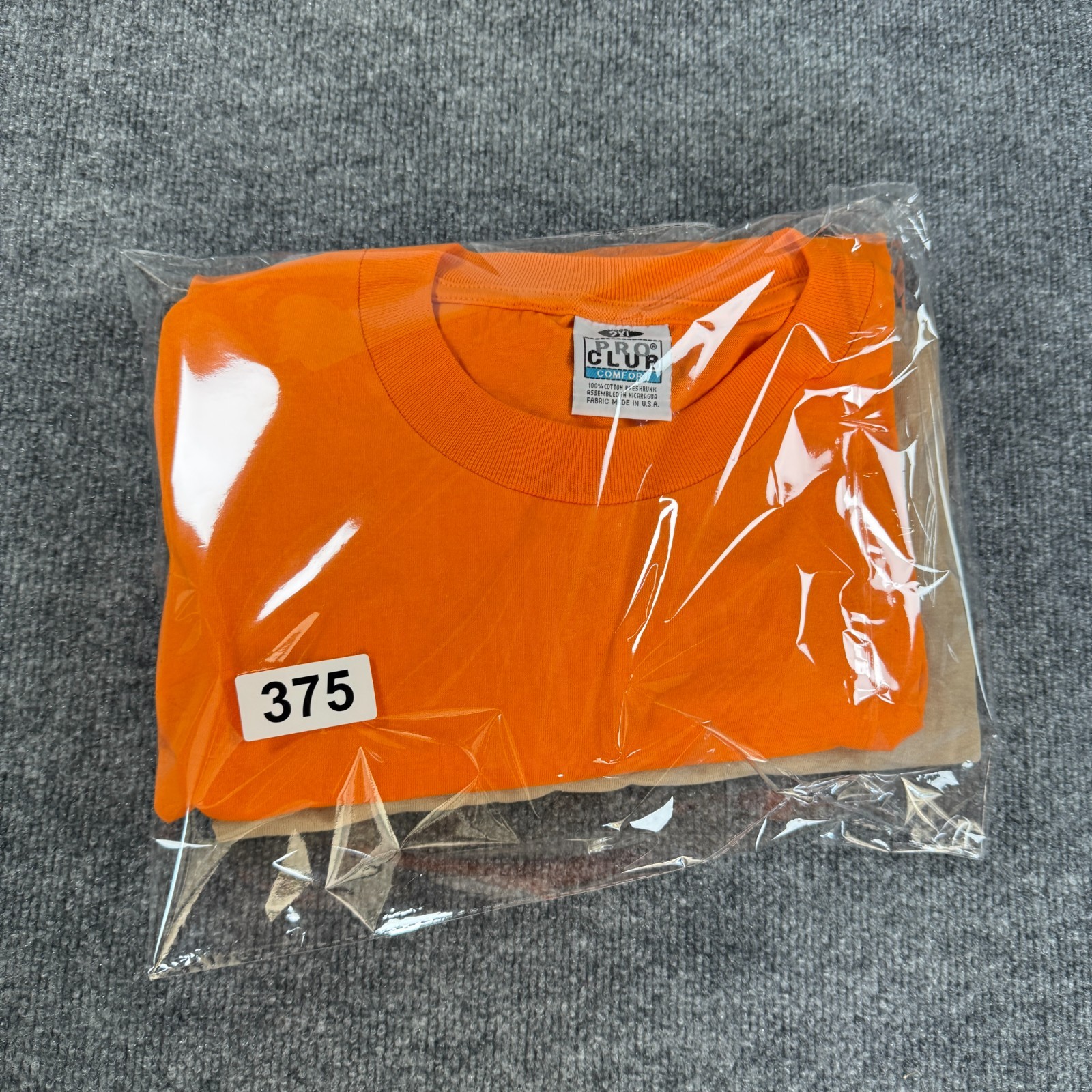 2 NEW PROCLUB HEAVY WEIGHT T-SHIRT ORANGE/BROWN PRO CLUB BLANK 2XL 2PC