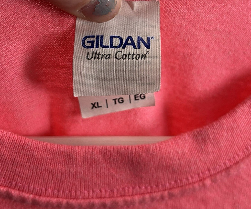 Gildan Men’s Anti Bullying Shirt XL Pink Be Buddies Not Bullies Graphic T-Shirt