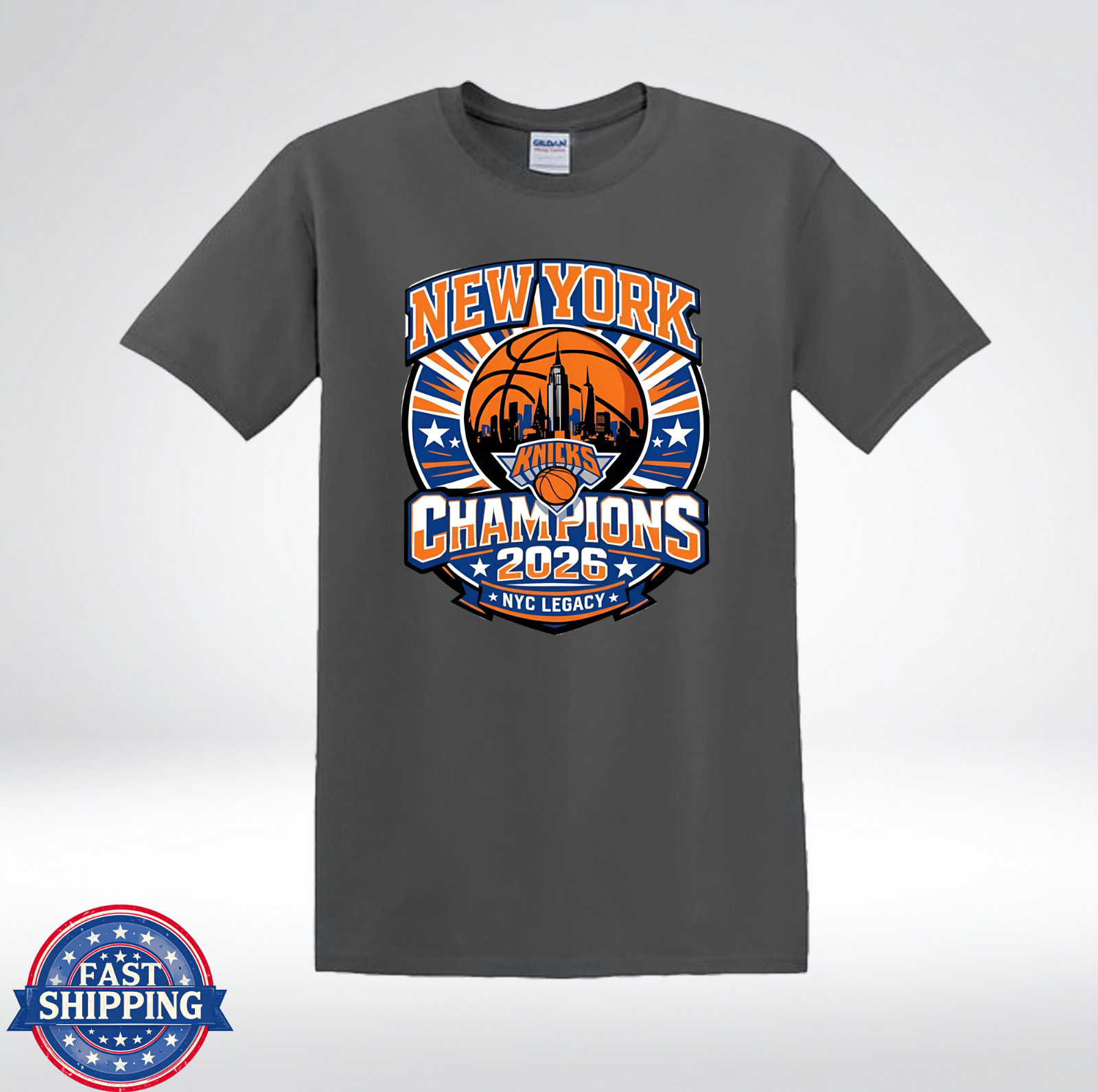NYC Basketball Legacy 2026 Championship Style Graphic T-Shirt