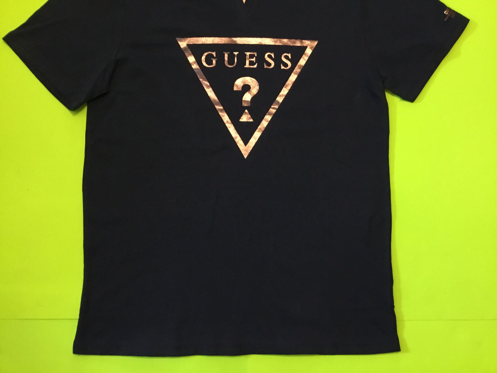 GUESS Los Angeles Men’s Short Sleeve T-Shirt Size LARGE Blue w/Silver Cotton NEW