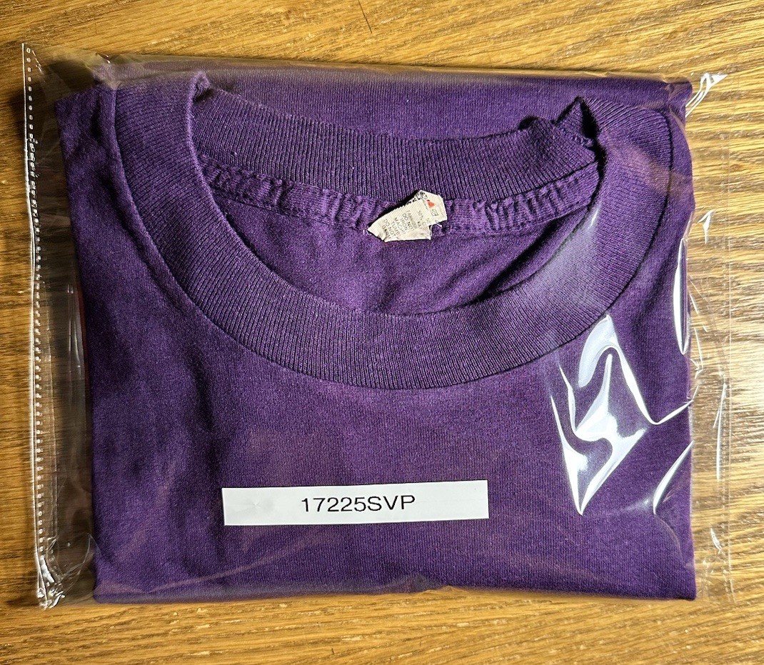 Screen Stars Large Purple Single Stitch Graphic Print Student Energy Research