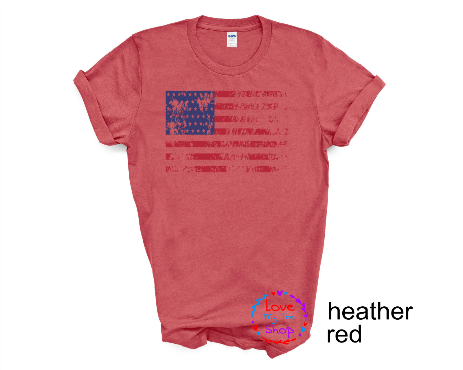 USA Distressed Flag Men T Shirt Patriotic Unisex Adult and youth sizes T-shirt