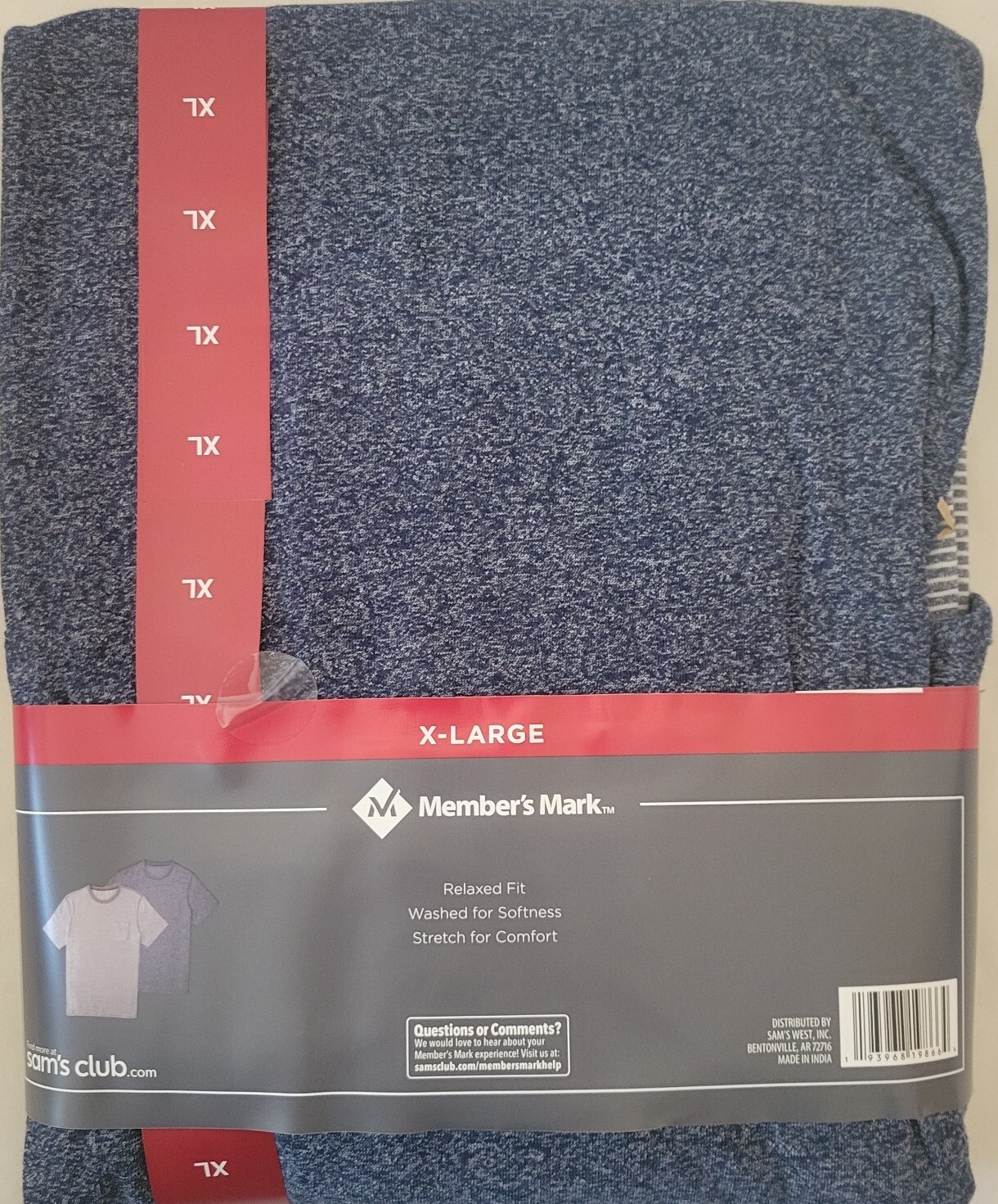 Member’s Mark Men’s Everyday Soft Wash Pocket Tshirt Tee Sz XL NWT