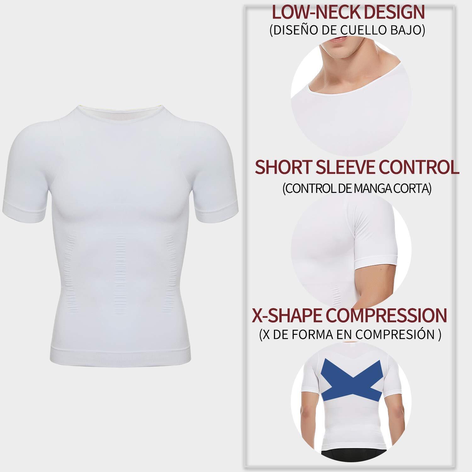 Men Slimming Body Shaper Vest Compression Shirt Gynecomastia Undershirt Tank Top