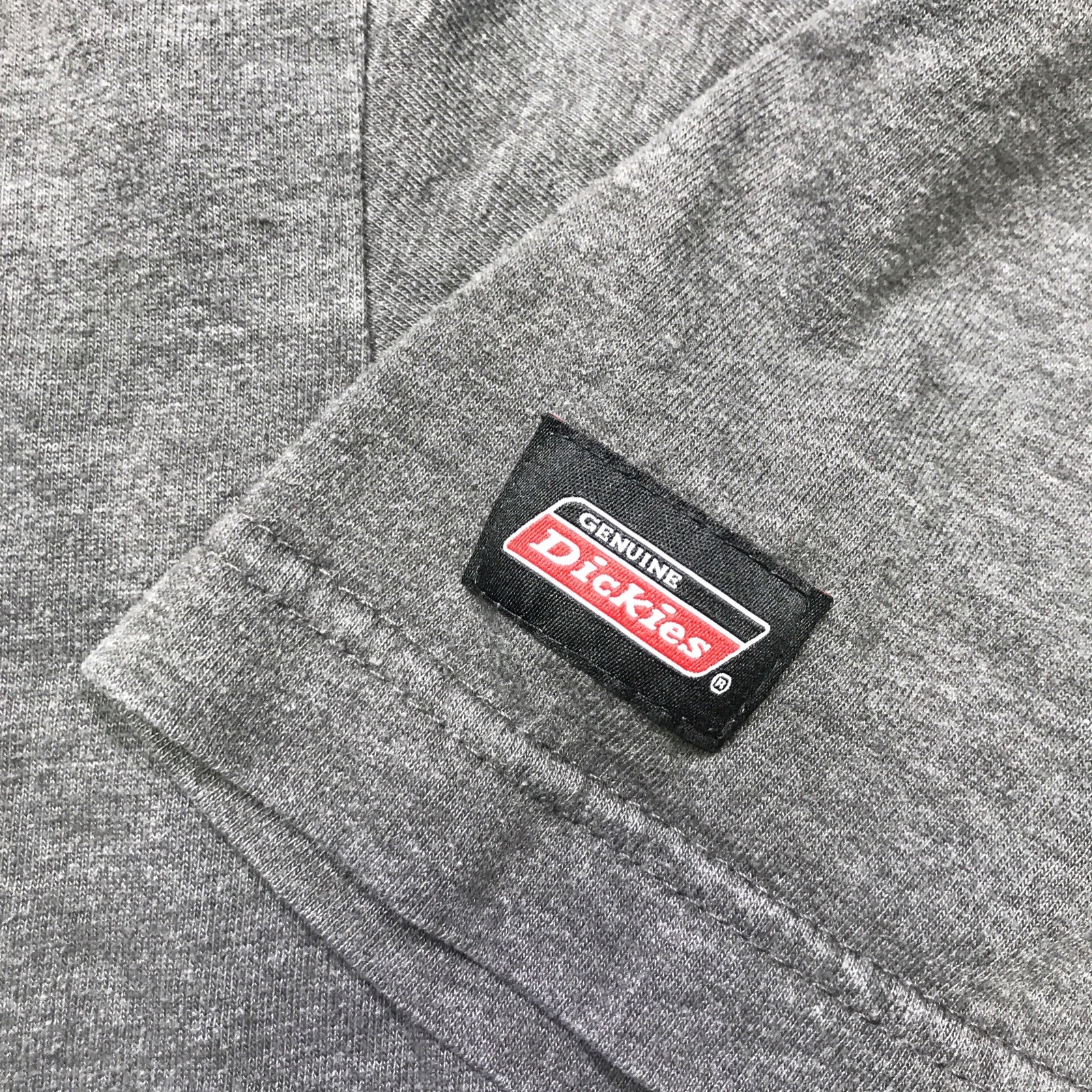 Dickies Gray Short Sleeve Mens XL Pullover Performance Work Shirt Pocket Cot Pol