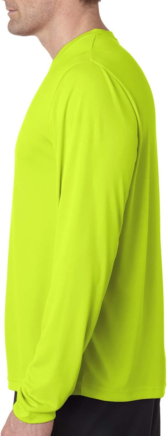 Hanes Cool DRI With Fresh IQ Long Sleeves Performance T-Shirt Hi-Viz S-3XL