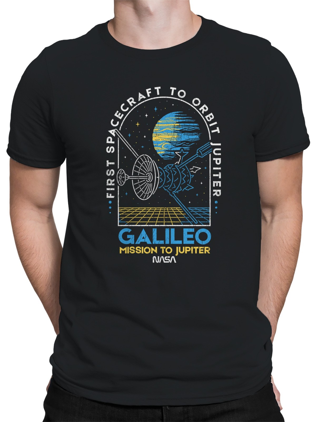 Officially Licensed Nasa Galileo Jupiter Mission Tribute Men’s T-shirt