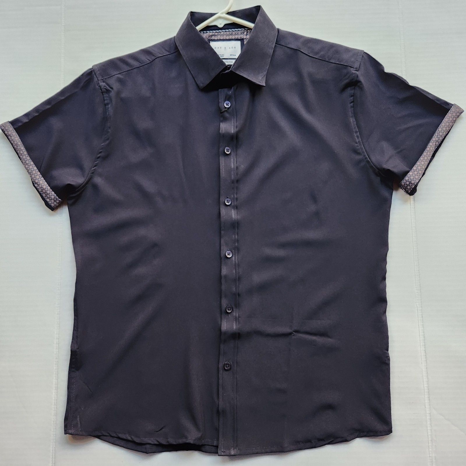Day & Age Men’s Apparel w-way Stretch Black Polo Shirt – Size: Medium