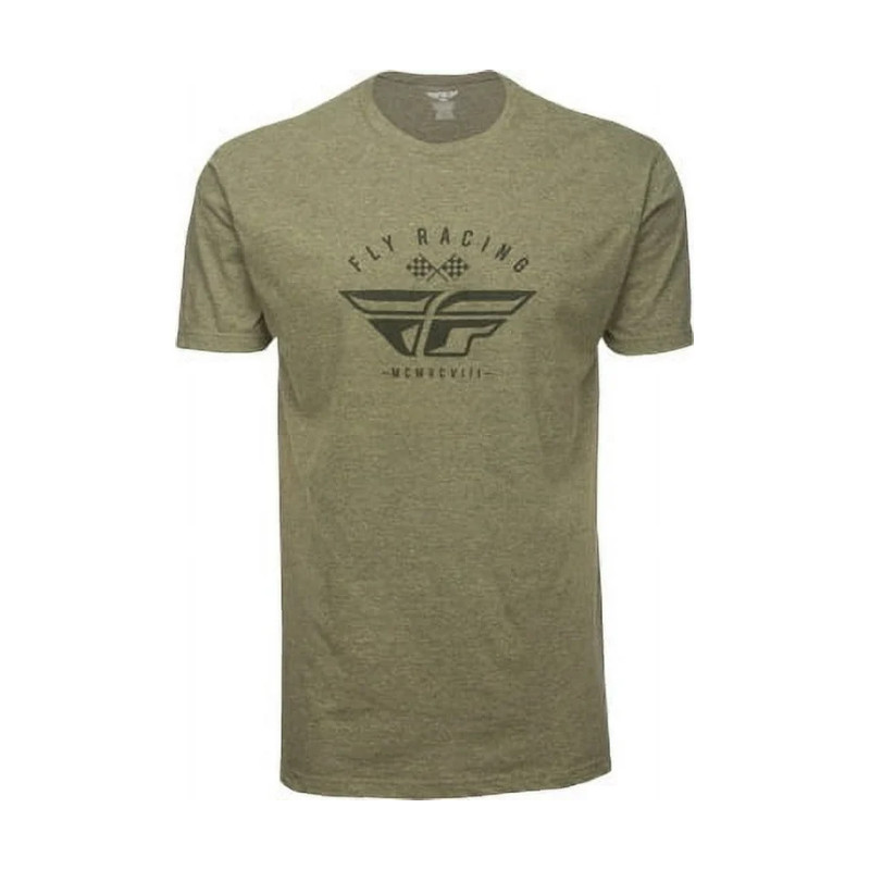 Fly Racing Patriarch Tee T-Shirt in Sage Cyan Red and Black Size Small and Large