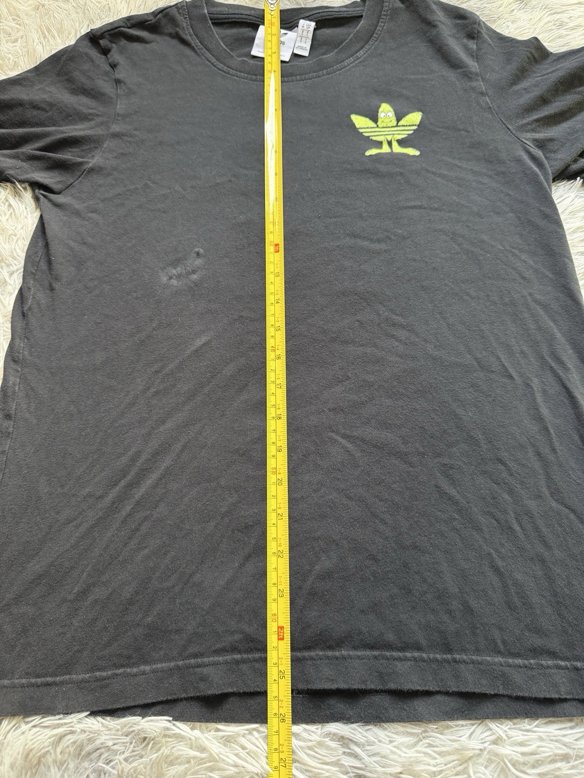 adidas Originals Men’s Black FUN Graphic Crew Neck T-Shirt Size S