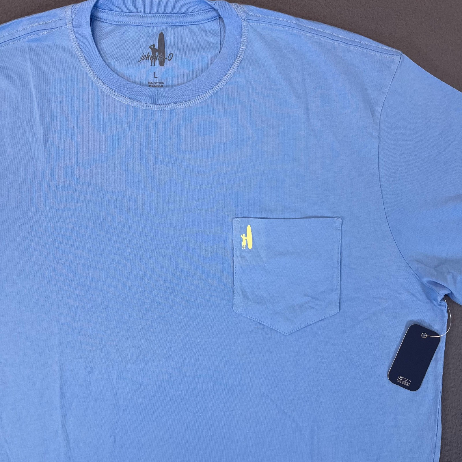 johnnie-O Palm Paradise Graphic SS Shirt Malibu Blue M L XL 2XL Modal Surf NWT |