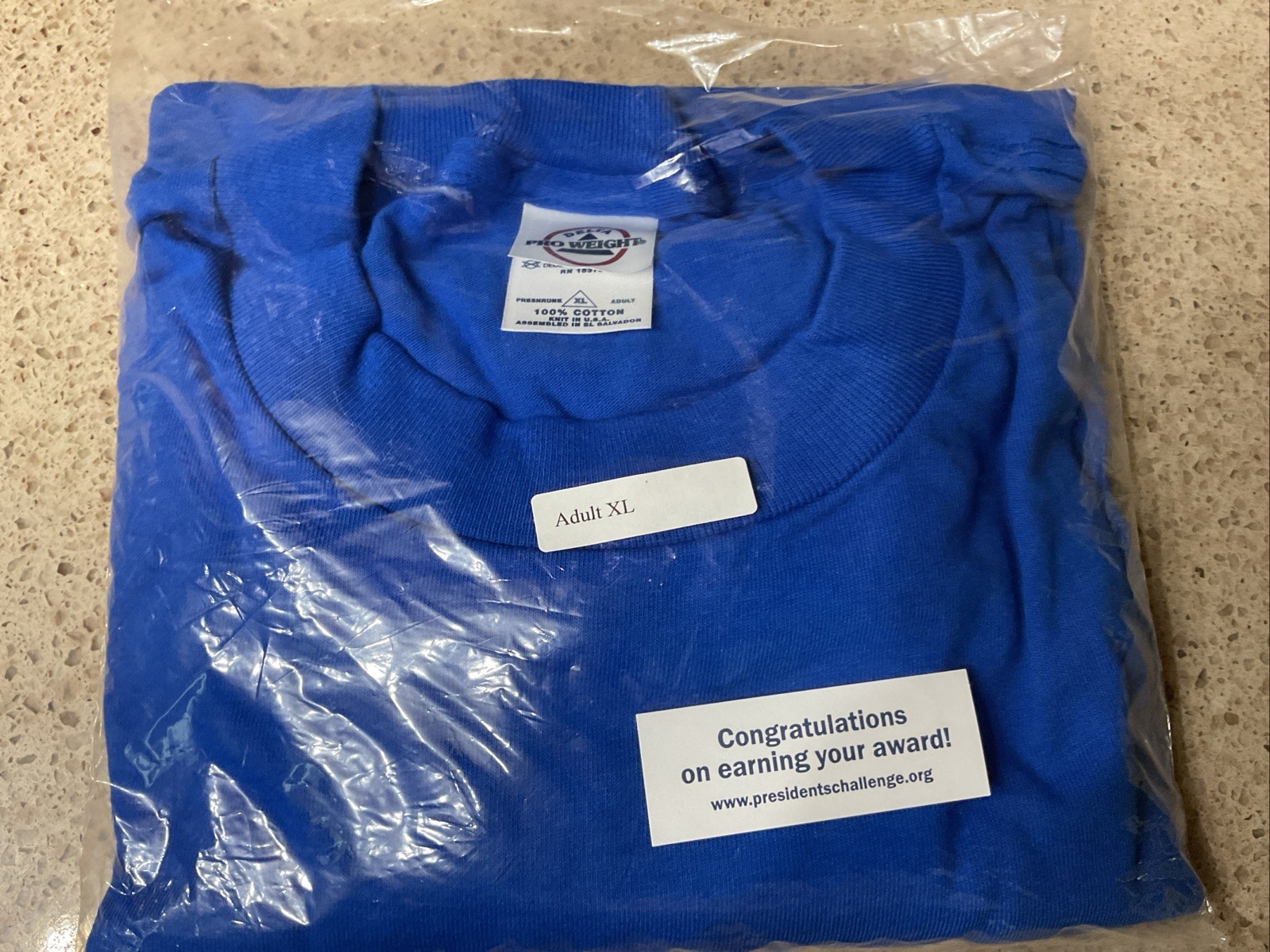 Presidential Physical Fitness Tshirt Blue Sz XL Adult Delta Cotton 48×31” New