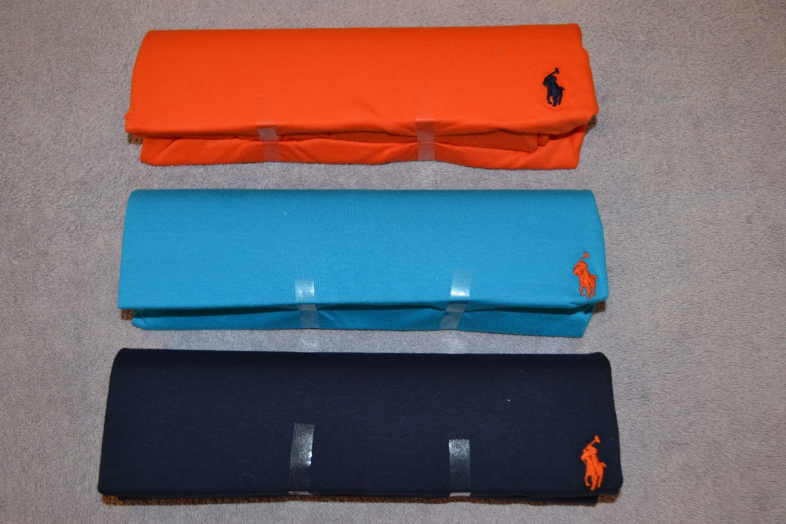 Polo Ralph Lauren Set of 3 Classic Fit Cotton Crew Assorted T-Shirts Size Medium