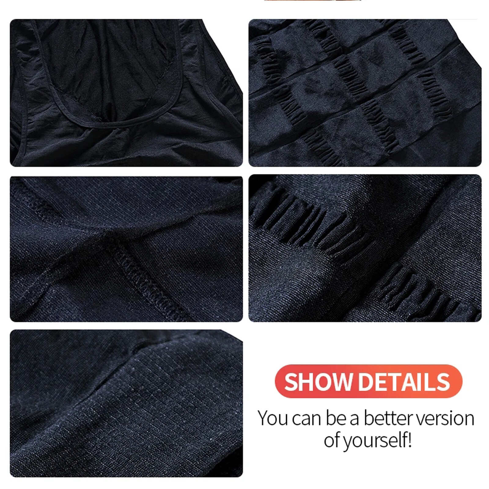 Men Slimming Body Shaper Compression Gynecomastia T-shirt Posture Corrector Vest