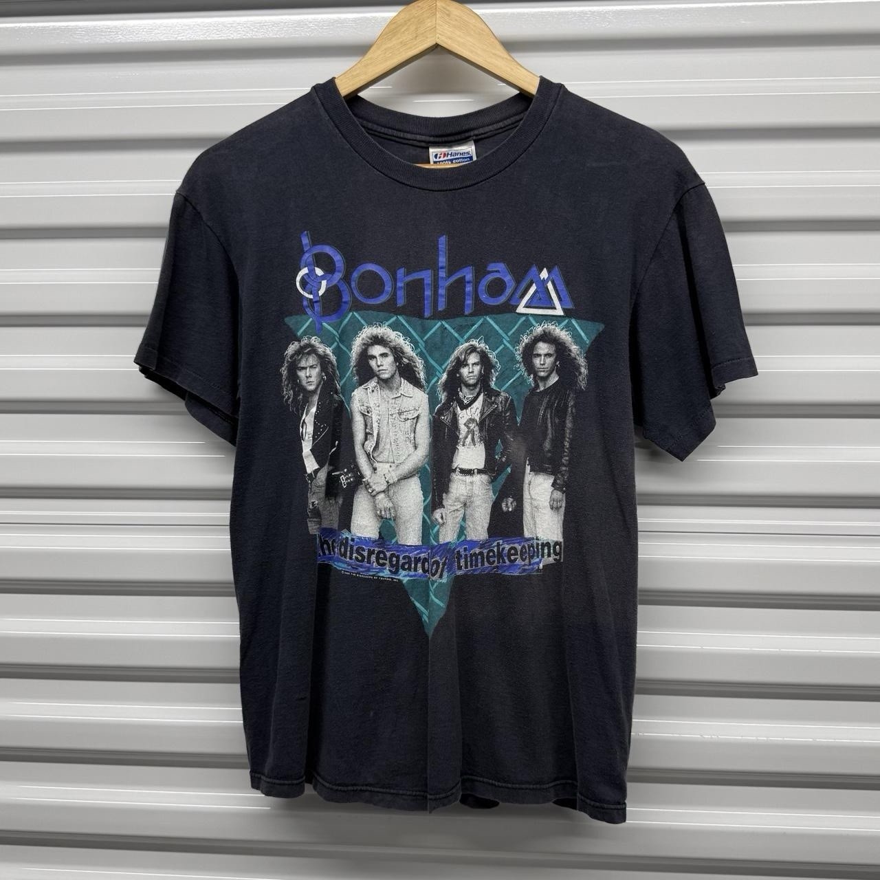 Vintage 1989 Bonham The Disregard Of Timekeeping Tour Faded Band T-Shirt Size L
