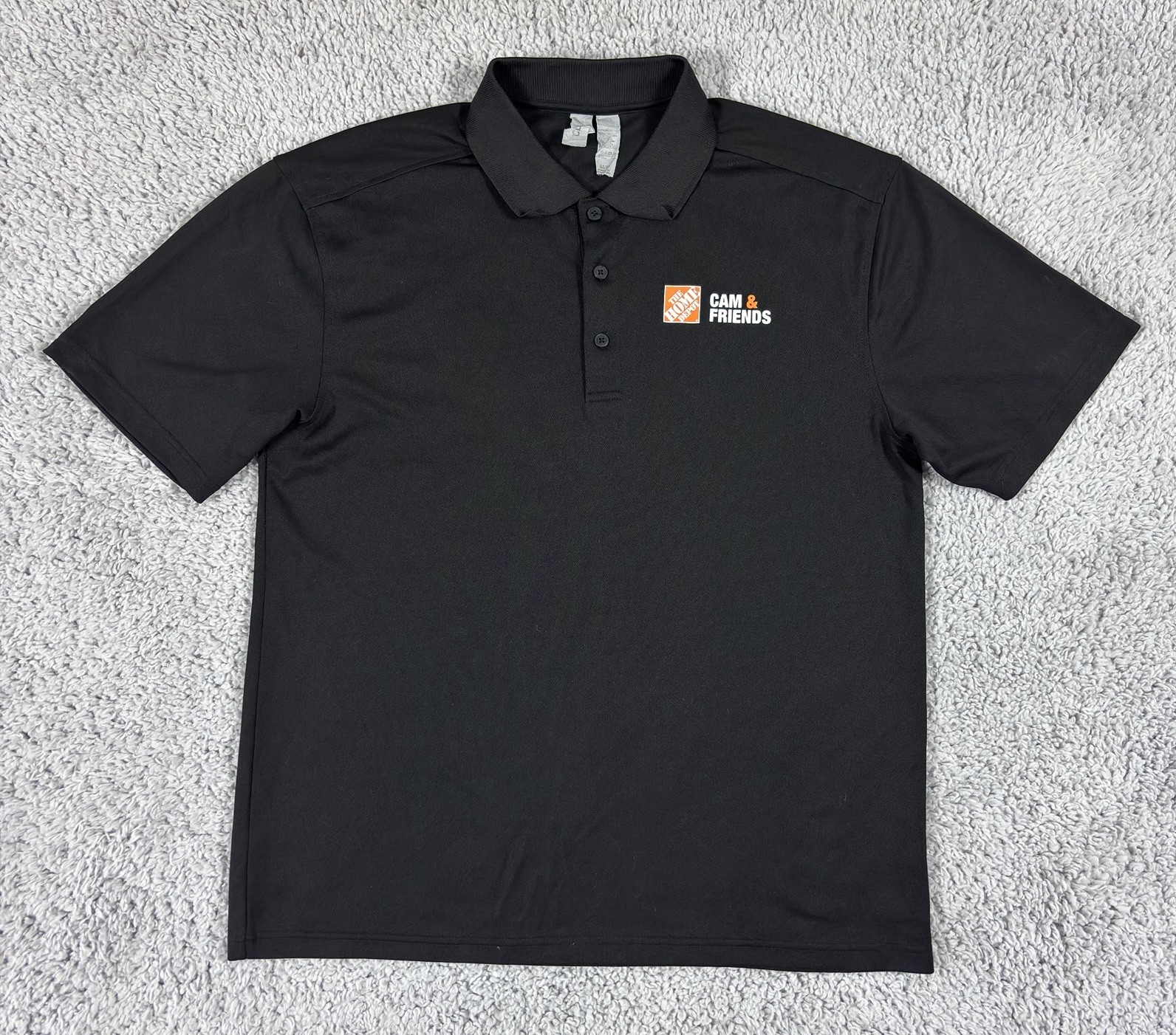 The Home Depot Cam & Friends Polo Shirt Size Medium