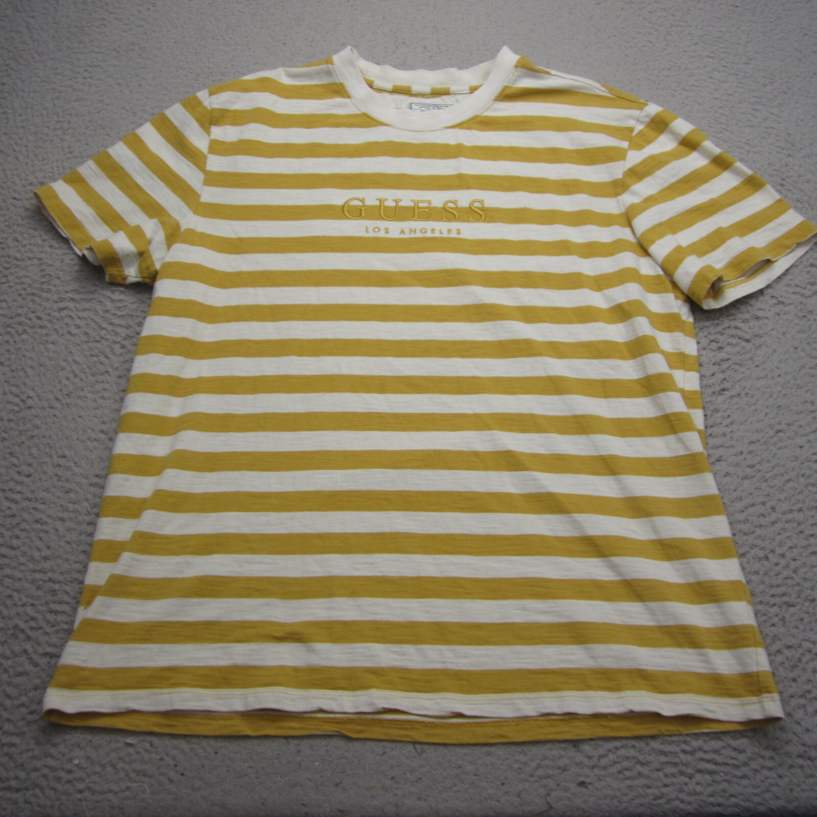 Guess Shirt Men L Yellow Los Angeles ASAP Rocky Y2K Retro Tee