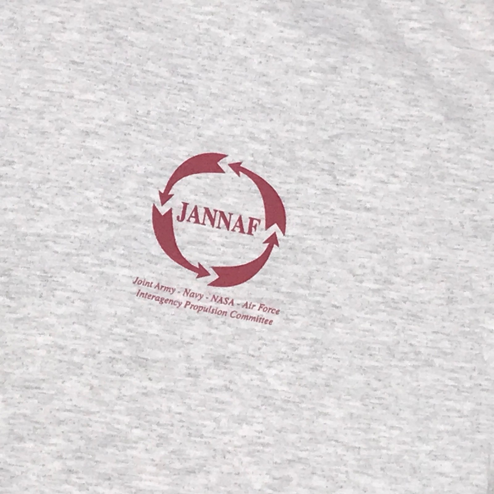 VTG Y2K J.A.N.N.A.F. “Yes its Rocket Science” Space Research (L) Gray T-Shirt