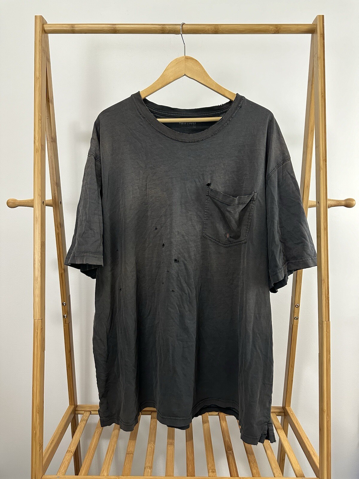 VTG Duluth Gradient Sun Faded Worn Down Cotton Distressed Pocket T-Shirt 3XL
