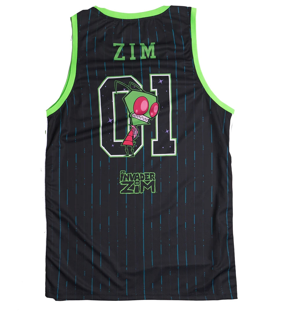 Invader Zim Basketball Jersey Style Knit Fabric Tank Top