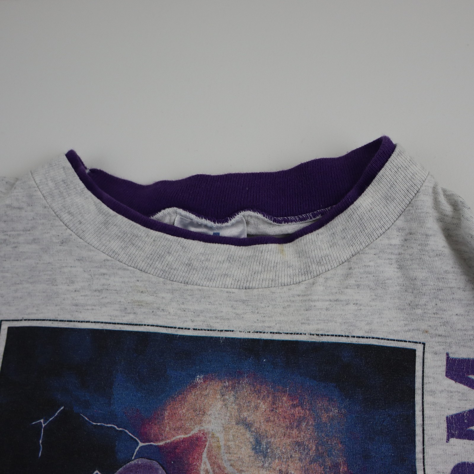 Vintage 90s David Parker Into The Storm T Shirt Mens XL/L Western Art Ringer Tee