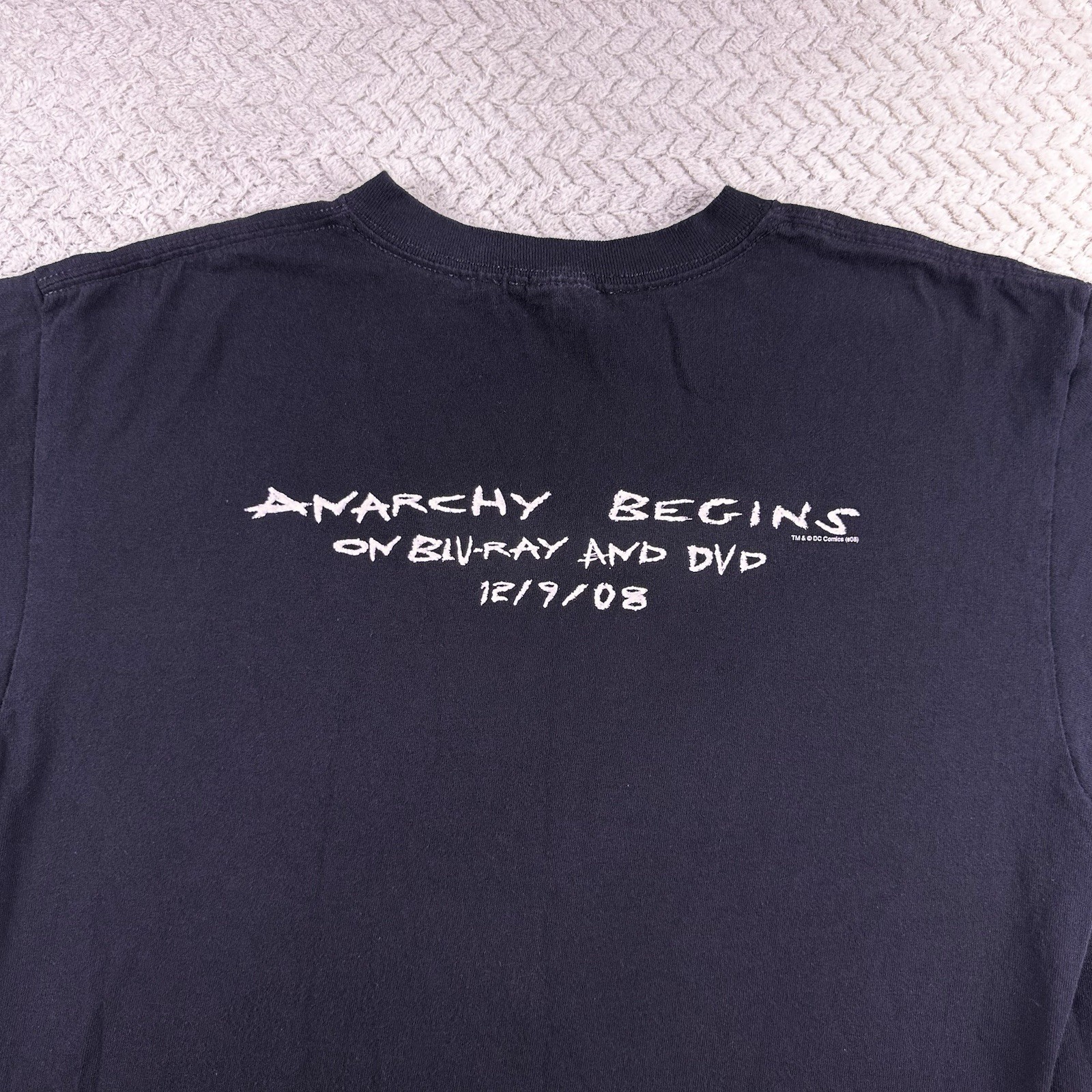 Joker Shirt Y2k Batman The Dark Knight Anarchy Movie T Men’s Large Anvil Tag