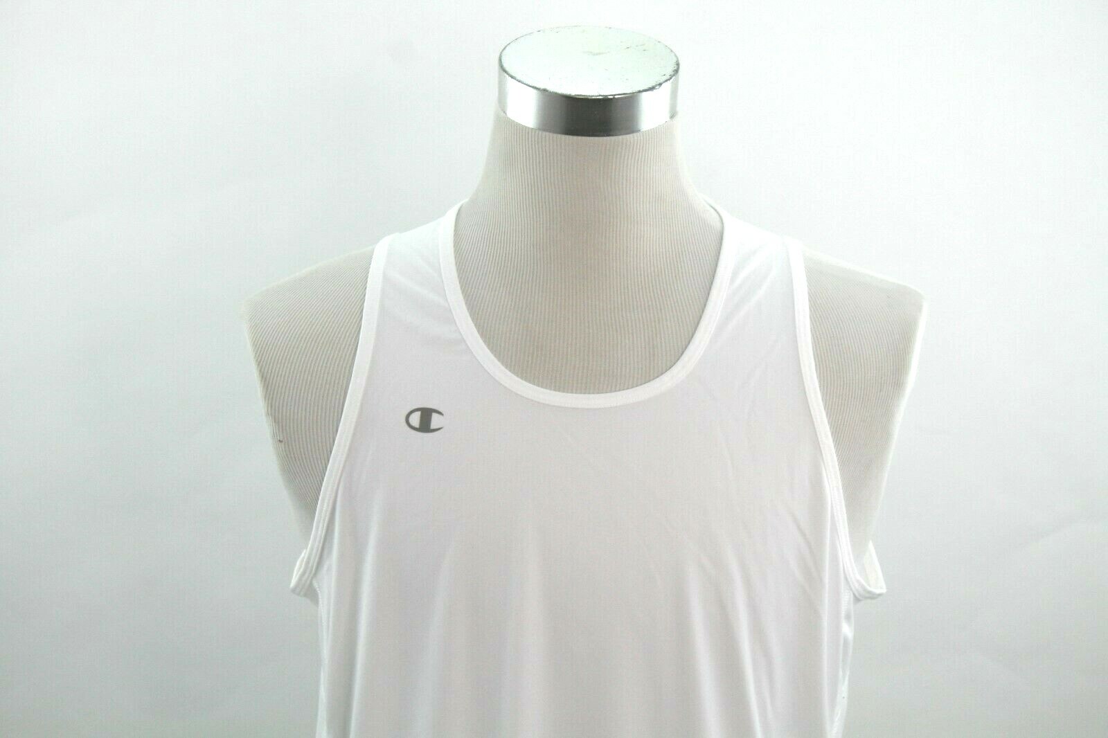 Champion White Tank Top Singlet Running Workout Mens Activewear Size Large