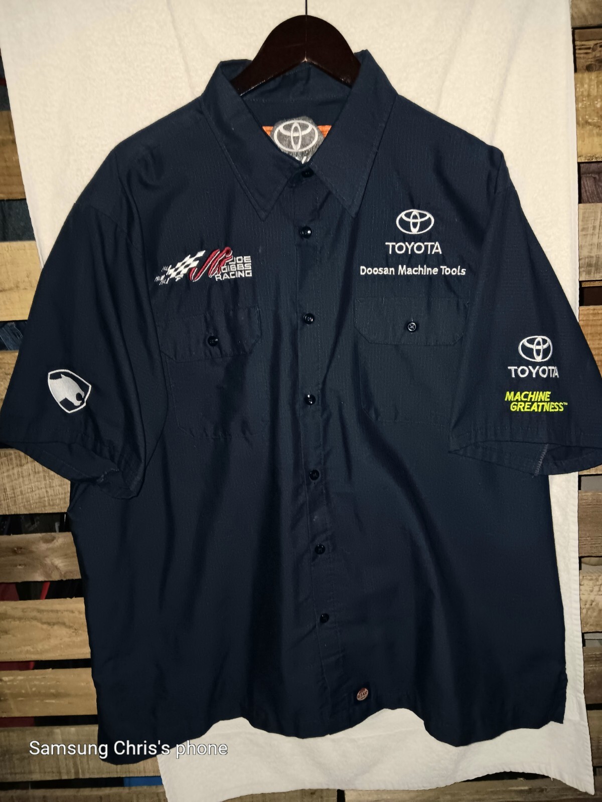 Doosan Pit Crew Work Shirt, XXL & adjustable hook & loop Strap Hat
