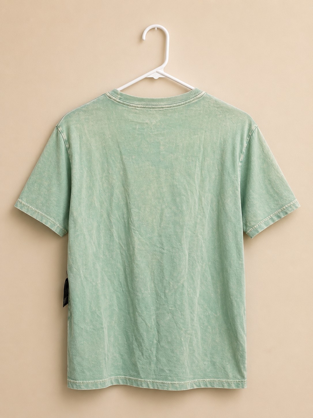 Volcom Shirt Mens Medium Green Cyan Short Sleeve Crew Neck Spell Out Logo