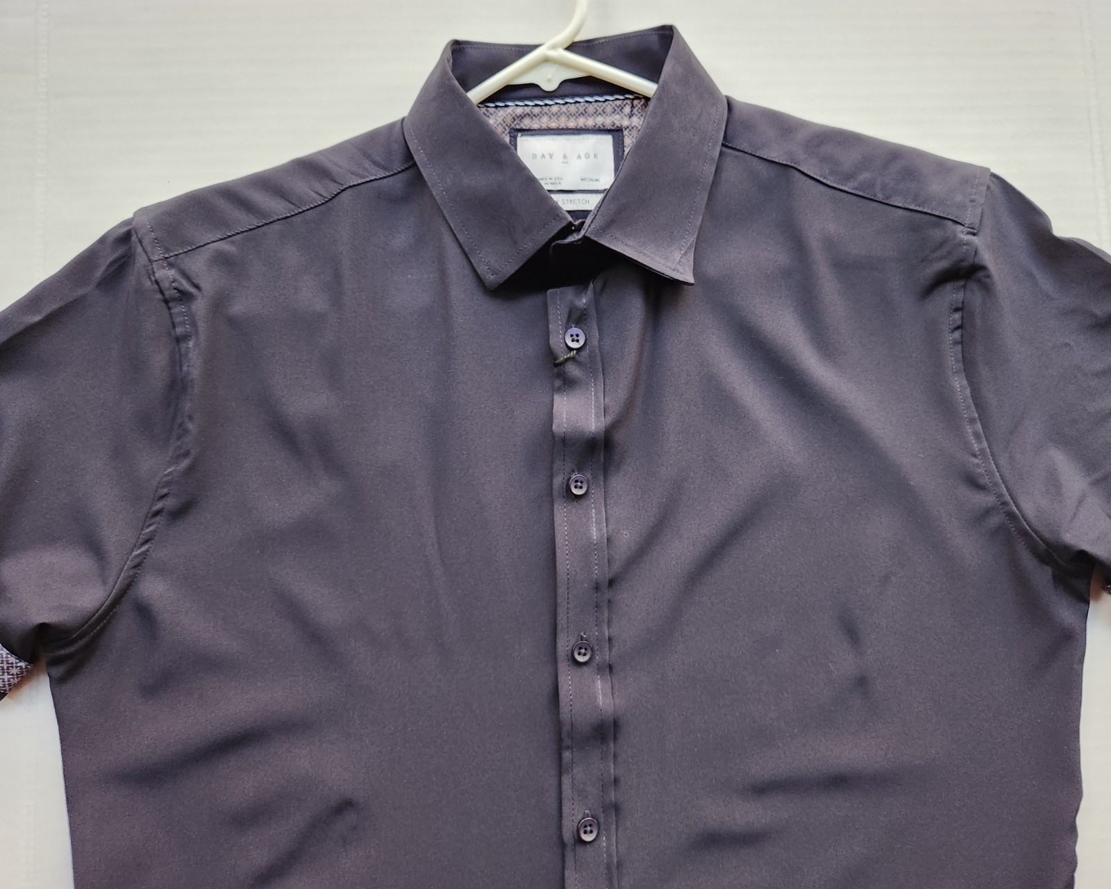 Day & Age Men’s Apparel w-way Stretch Black Polo Shirt – Size: Medium