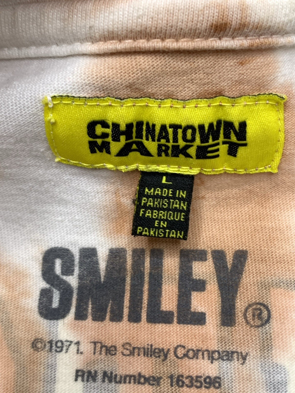 Vintage Men’s Chinatown Market Large Painter’s Club Baggy Tie Dye T-Shirt P138