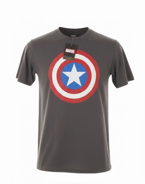 Marvel Captain America Sheild Gray Men’s T-Shirt