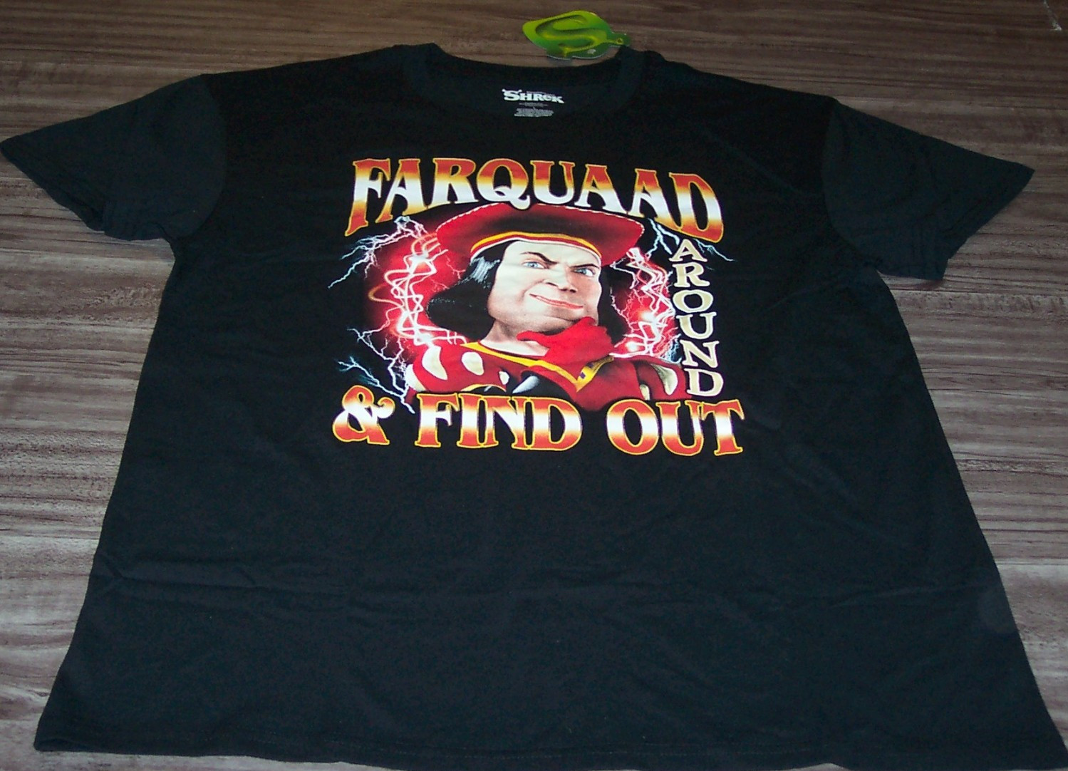 Funny SHREK LORD FARQUAAD Dreamworks Movie T-Shirt MENS LARGE NEW w/ TAG