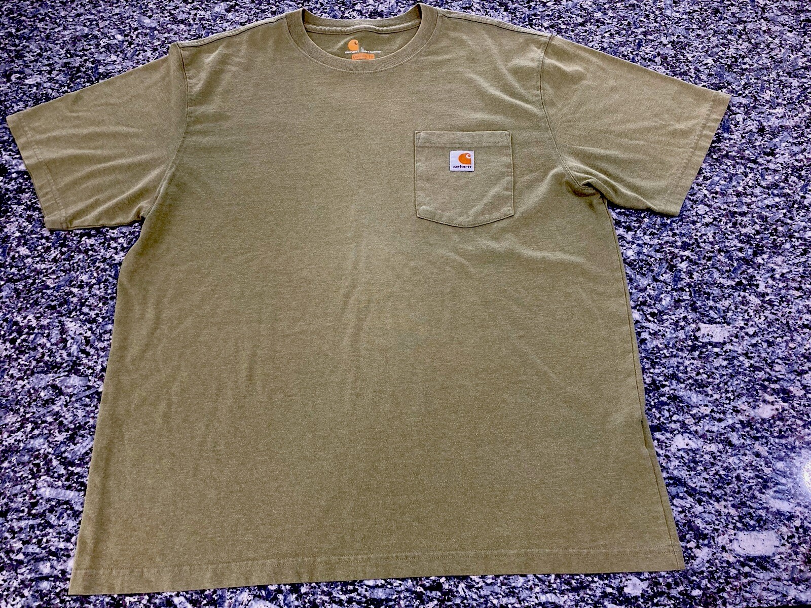 Carhartt Men’s T-Shirt Regular Fit Cotton Blended Short Sleeve Pocket Tee Olive