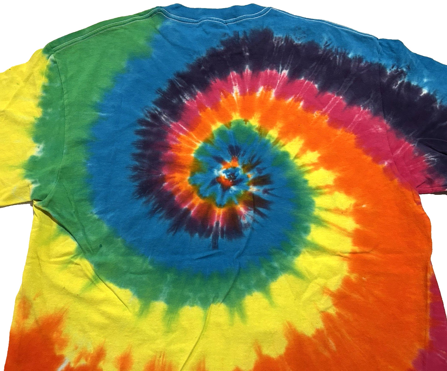 Liquid Blue Freedom Multi color Tie Dye T-Shirt Size Large Made In USA New