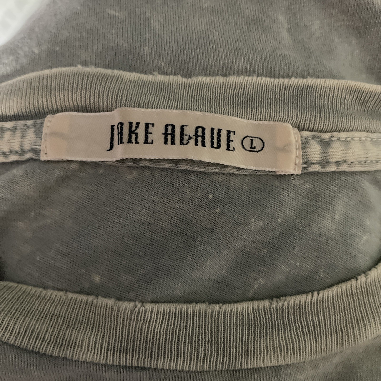 Jake Agave Mens Speedway BSA Tee Sz L Blue Vintage Wash Classic Cut Moto Grunge
