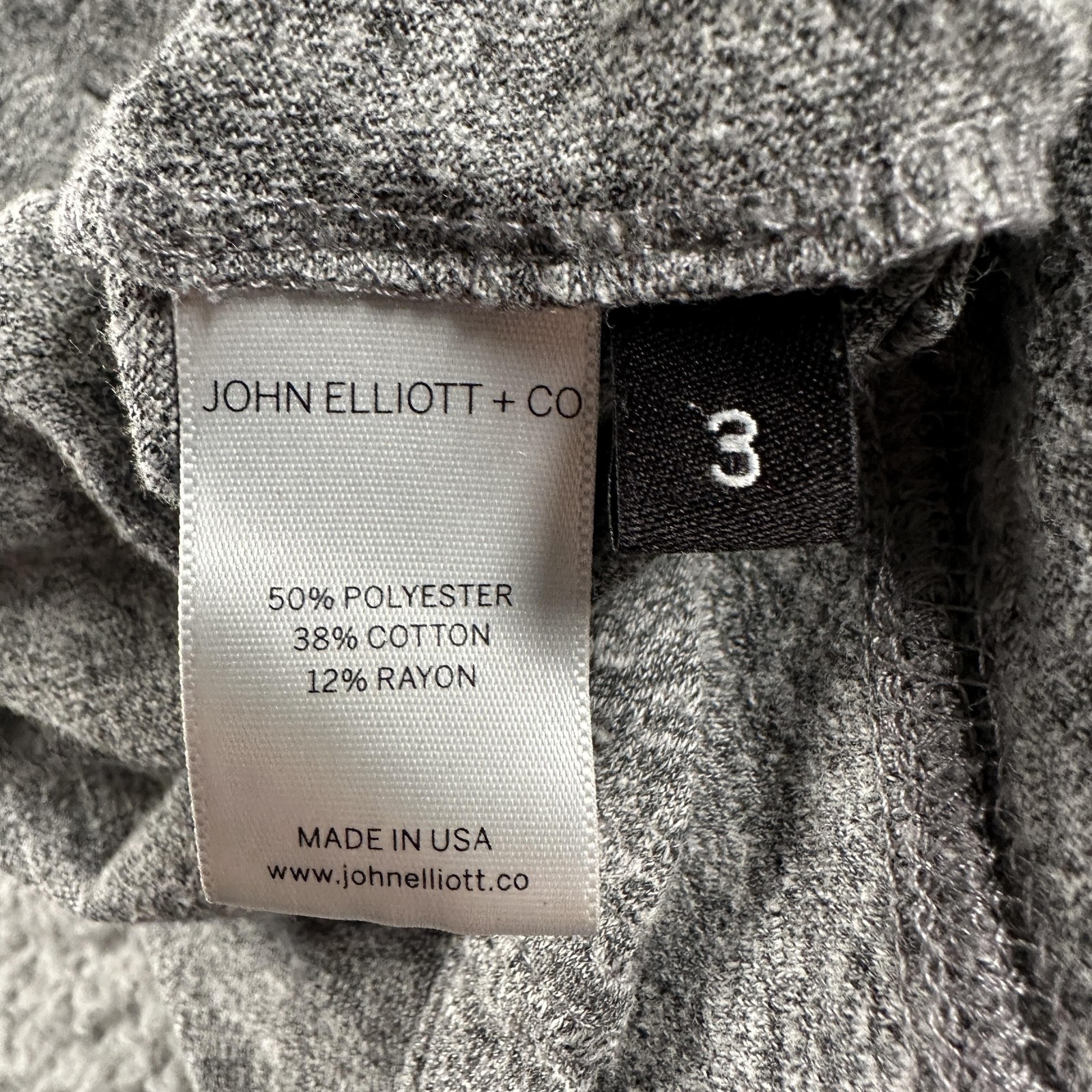 John Elliott + Co Tank Mens L Gray Jersey Lightweight Pocket Scoop Neck USA