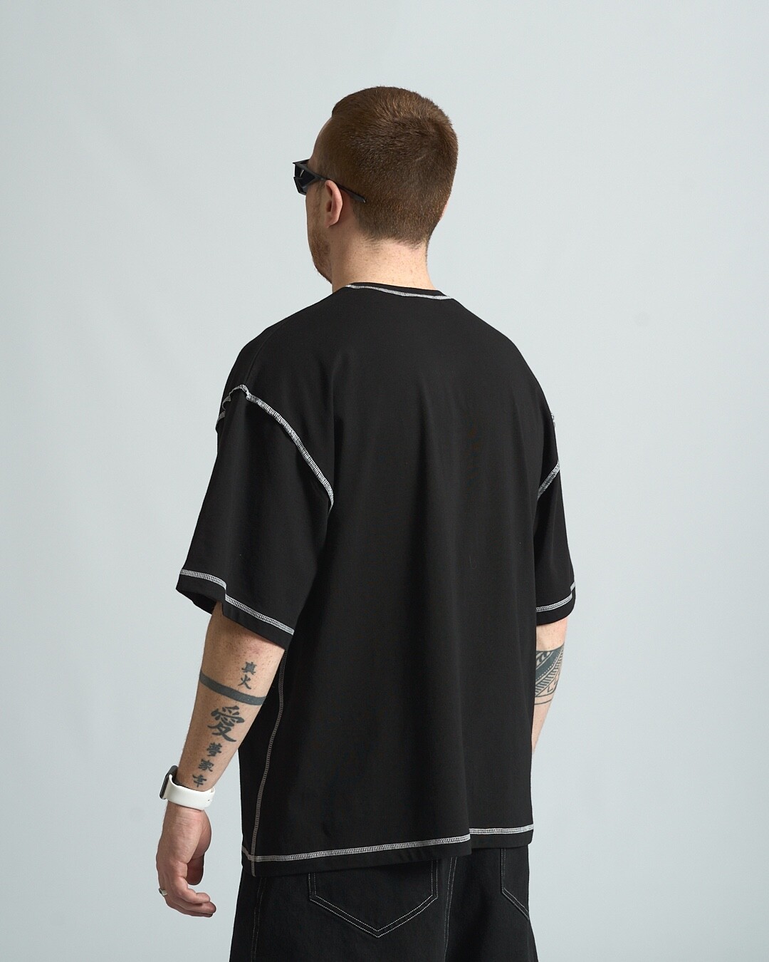 Oversized T-shirt OGONPUSHKA Chix black
