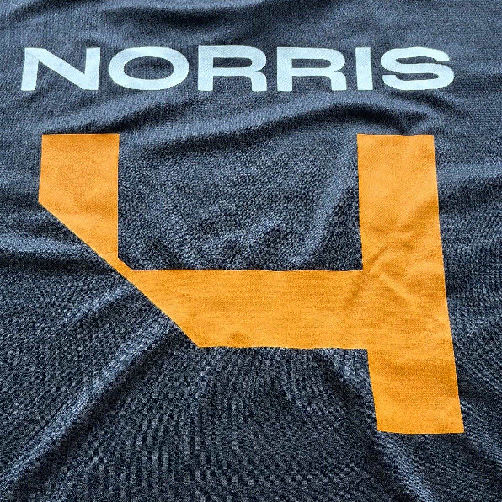 HOLLISTER McLaren Formula 1 Team #4 Norris Jersey Black Orange Size XL Boxy Fit