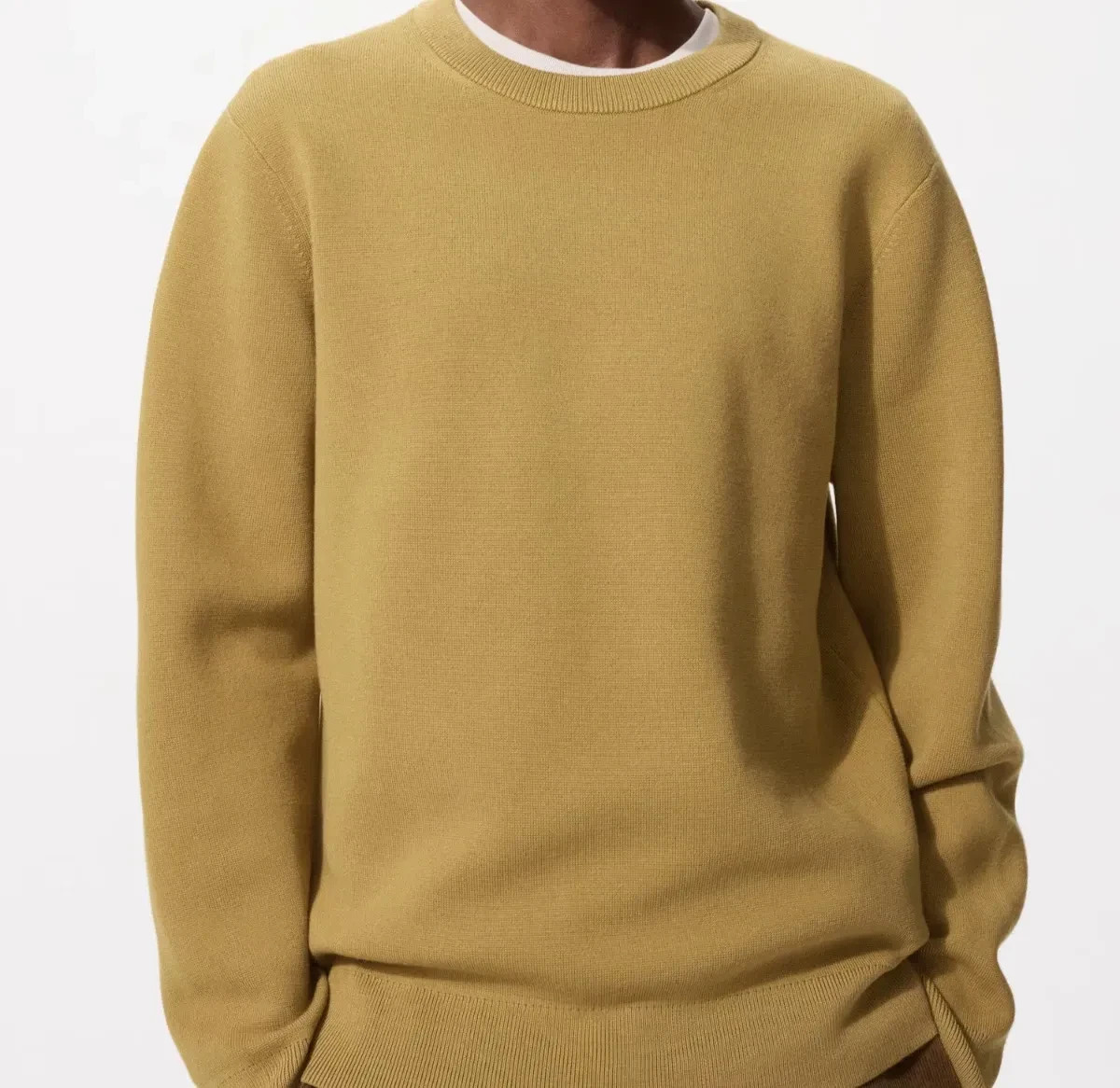 UNISEX Wear UNIQLO Machine-Washable Milano Ribbed Sweater Stretchy Knit