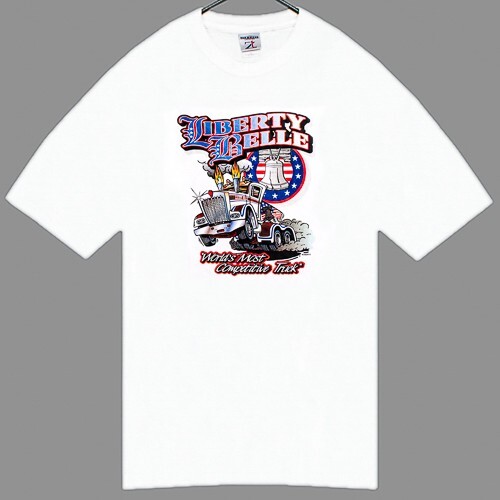 VTG Liberty Belle “World’s Most Competitive Truck” Mens T Shirt Size 2XL Jerzees