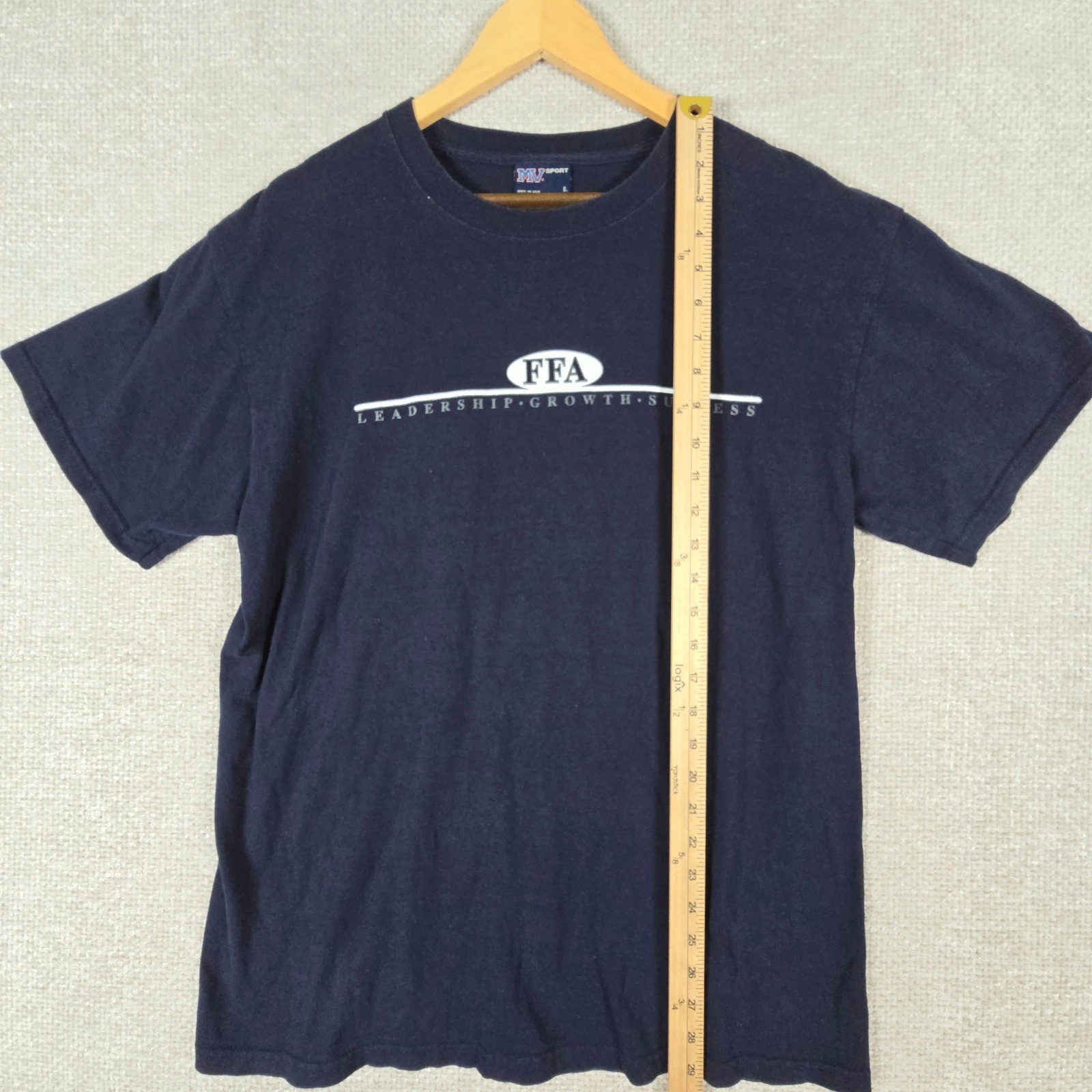 MV Sport Mens Navy Blue FFA Leadership Growth Success Graphic T-Shirt Large