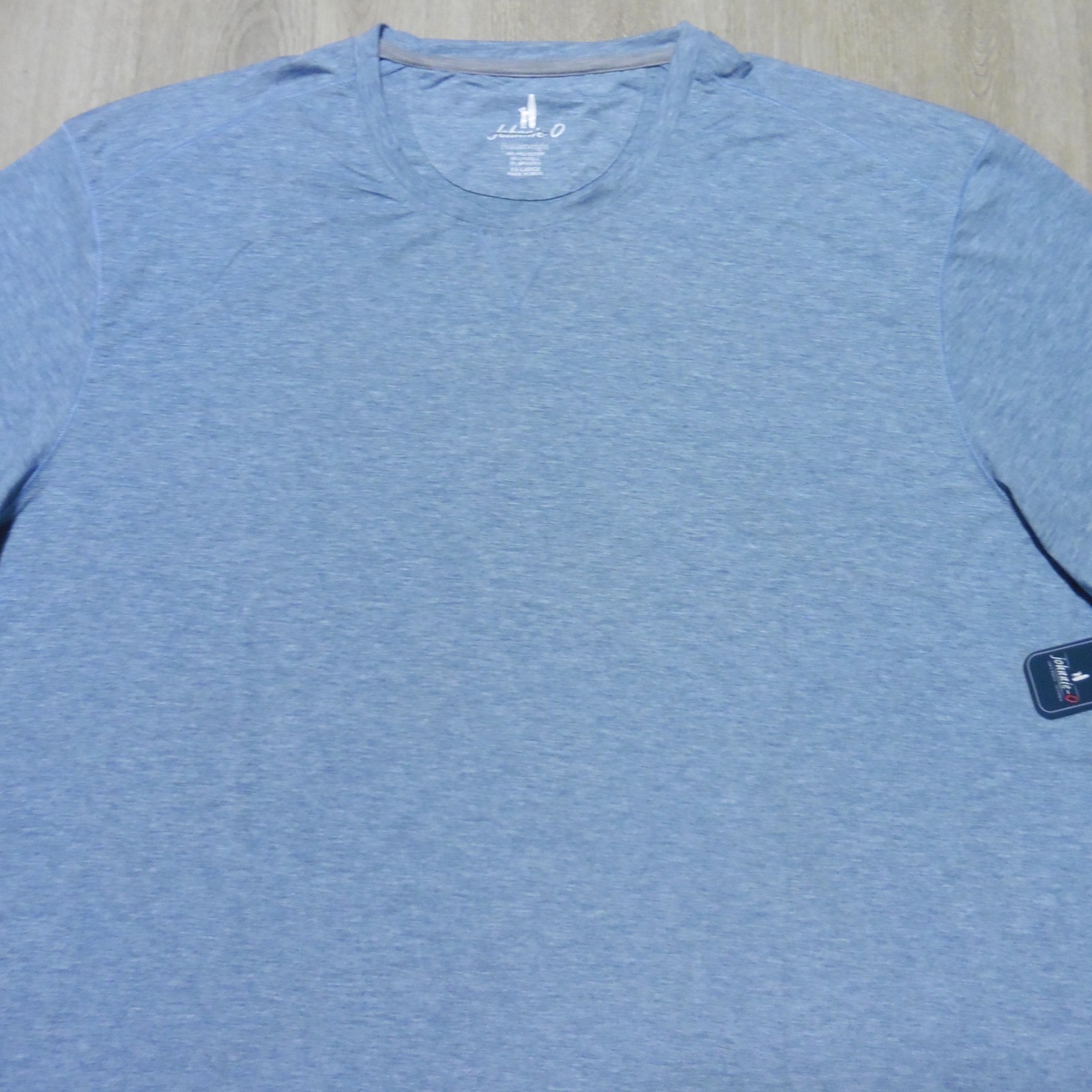 JOHNNIE O Mens 2XL XXL THE COURSE T SHIRT PERFORMANCE GOLF TEE TIDE BLUE AQUA