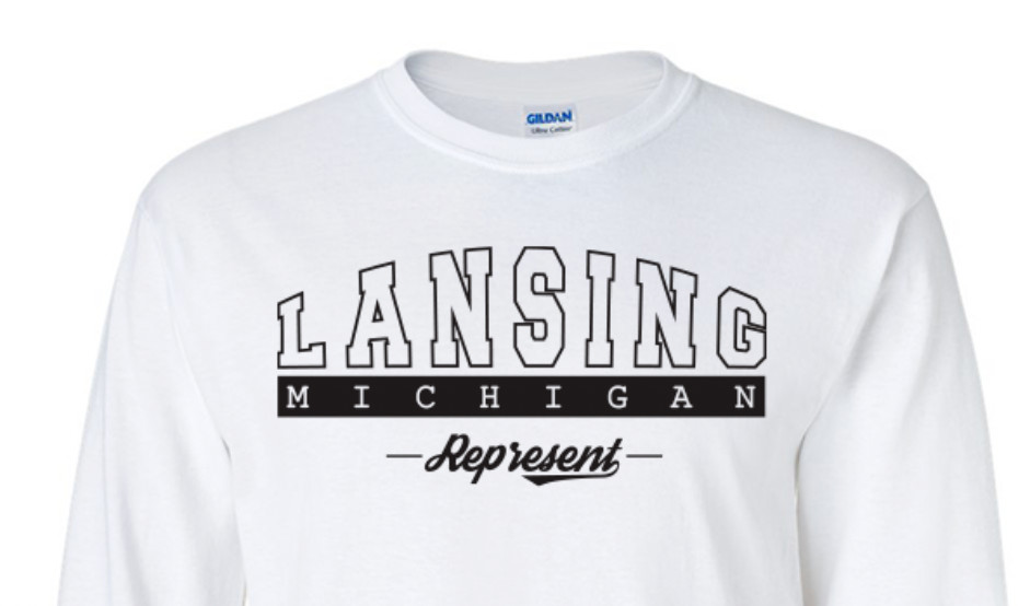 Lansing Michigan T-Shirt Long Sleeve Graphic tee