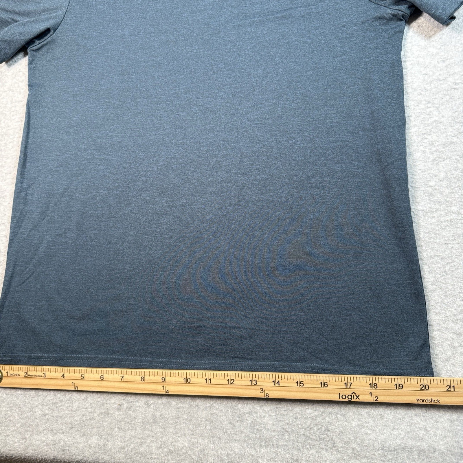 Quince Mens SS T Shirt Polyester Spandex Sz M Preppy Athleisure Eco Conscio
