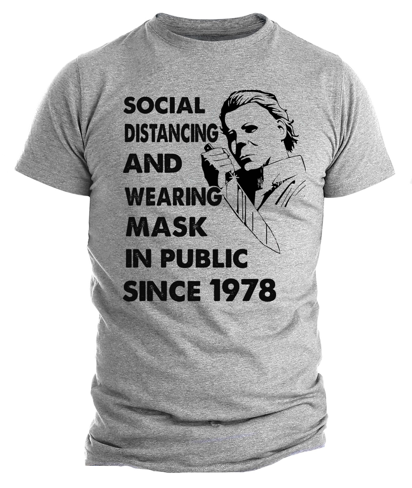 Halloween t-shirt Social Distancing T-shirt Funny Horror Masks Sarcastic T-Shirt